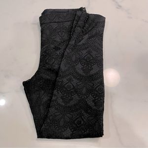 Dolce & Gabbana black jacquard slim pant